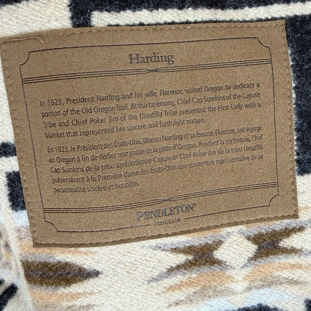 Pendleton Harding Aztec Wool Vest Sz LARGE High Grade Western Wear Made USA NWT - Picture 8 of 13